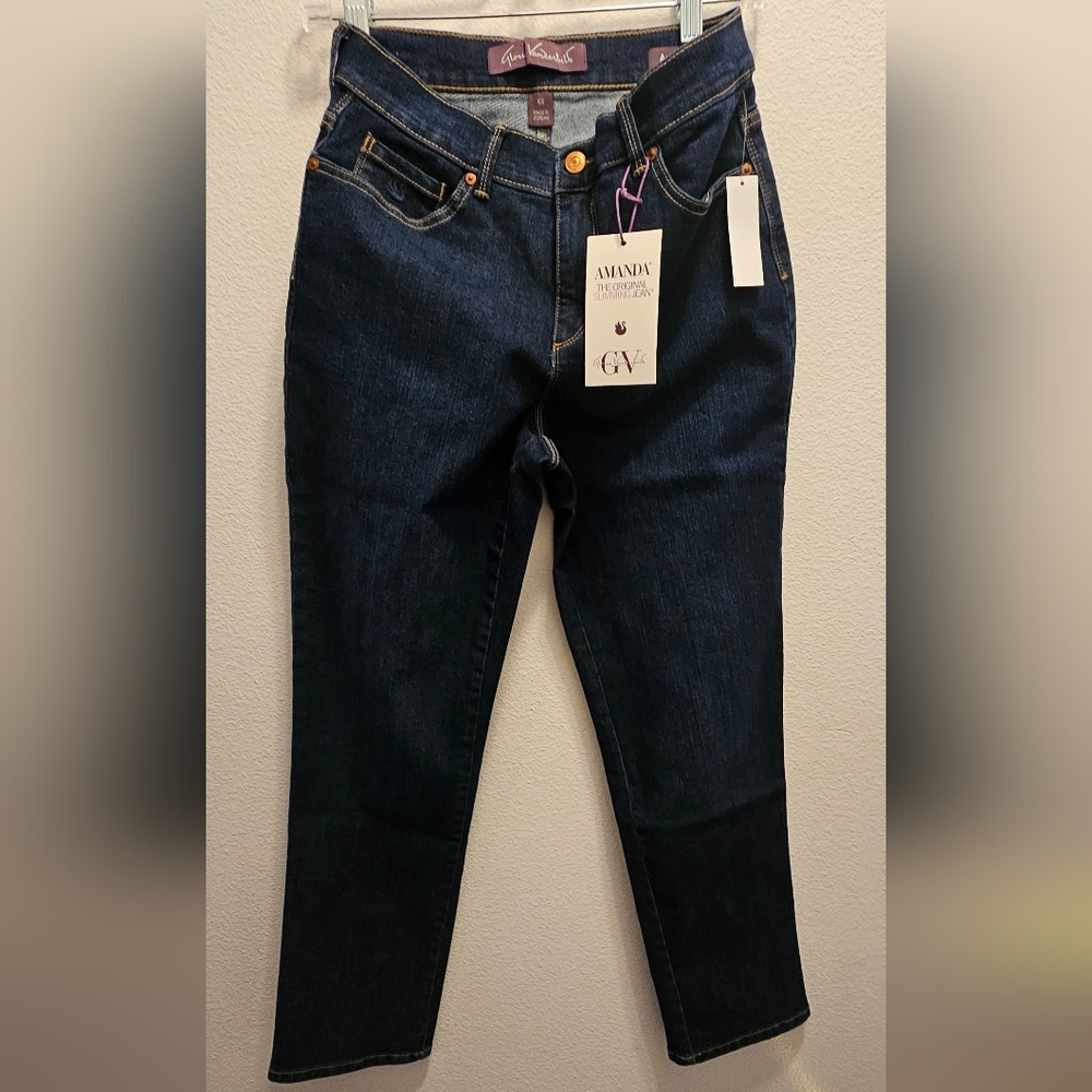Gloria Vanderbilt Amanda Collection Dark Wash Jeans New With Tags
